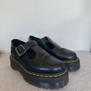 Dr. Martens Black Bethan Platform Mary Jane Shoes